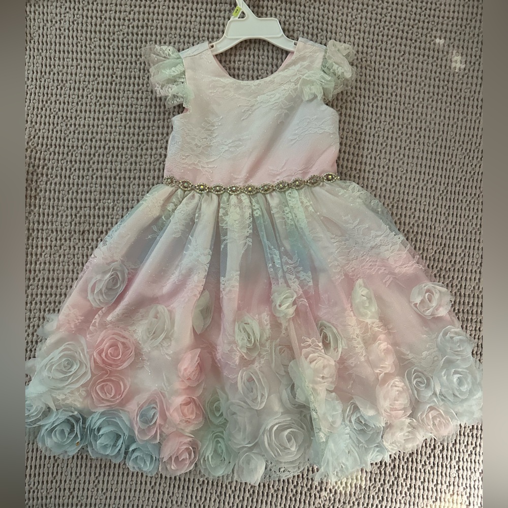 Rare editions colorful 4t dress